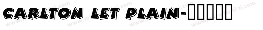 Carlton LET Plain字体转换
